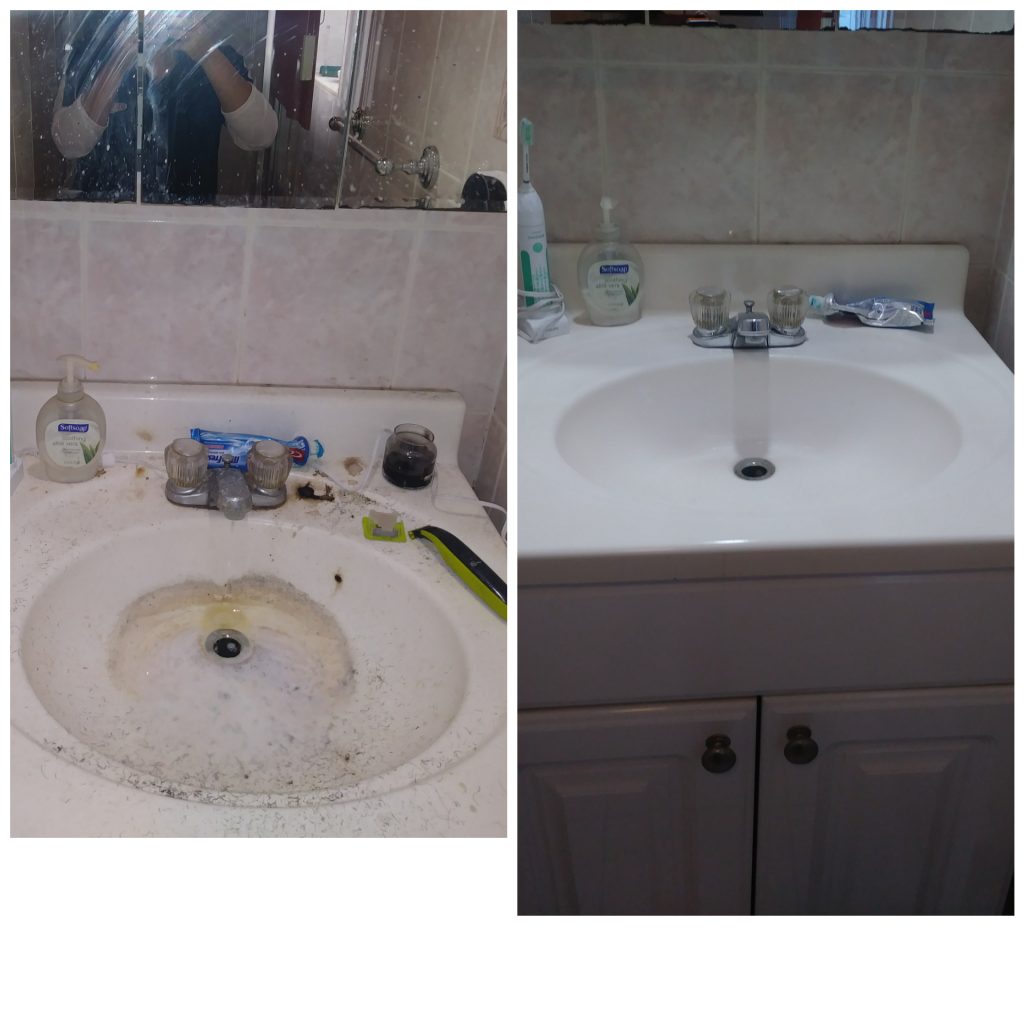 bathroom cleaning before and after rkleen